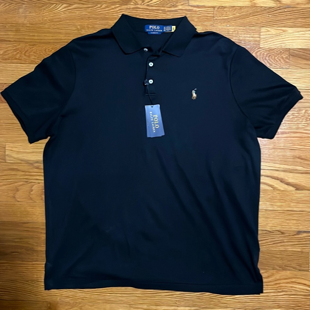 Black Ralph Lauren Polo shirt. Brand new with tags excellent condition